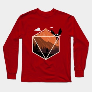 D20 Fantasy Worlds - D8 Long Sleeve T-Shirt